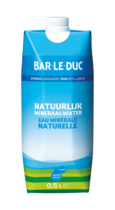 Natuurlijk mineraalwater in een handig 0,5 liter pakje!